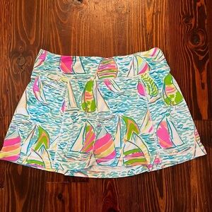 LILY PULITIZER You Gotta Regatta Luxetic Skort Tennis Workout Picleball